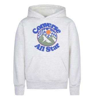 Felpa Converse Con Cappuccio Into The Wild Bianco 9CD256-X4W