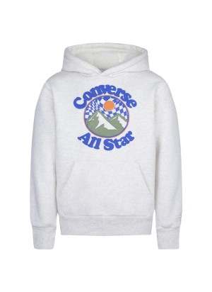 Felpa Converse Con Cappuccio Into The Wild Bianco 9CD256-X4W