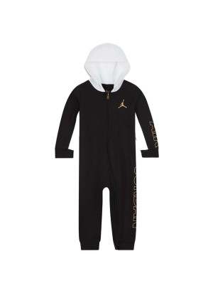 Tuta Nike Jordan Holiday Shine Neonato Nero e Bianco 65C052-023