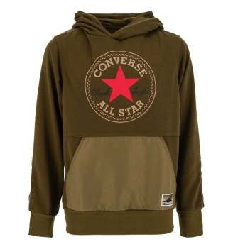 Felpa Converse Geared Up Blocked Ft Po Mix Verde Scuro 9CD880-EFA