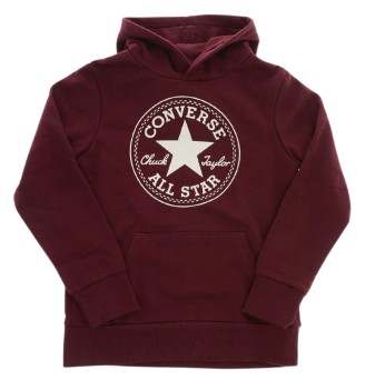 Felpa Converse Chuck Taylor All Star Core Cappuccio Bordeaux 9CC858-R85