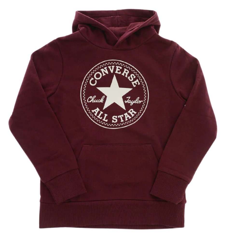 Felpa Converse Chuck Taylor All Star Core Cappuccio Bordeaux 9CC858-R85