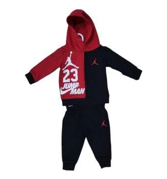 Tuta Nike Jordan Elevated Classics Enzyme Wash Kids Nero E Rosso 65B214-023