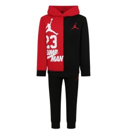 Tuta Nike Jordan Elevated Classics Enzyme Wash Jr Nero E Rosso 85B214-023