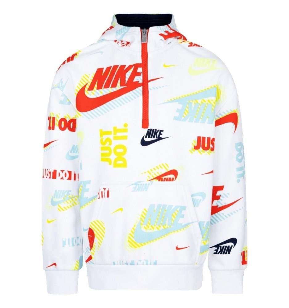 Felpa Nike Active Joy Con Cappuccio Bianco 86K463-001