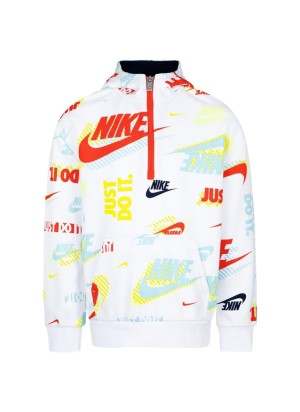 Felpa Nike Active Joy Con Cappuccio Bianco 86K463-001