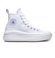 Scarpe Converse Chuck Taylor All Star Move Platform Bianco E Viola Pixel A03667C