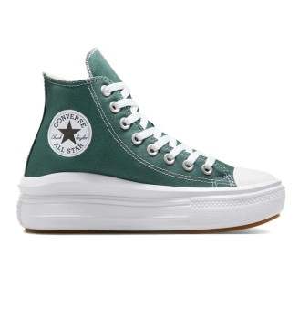 Converse Scarpe Chuck Taylor All Star Move Platform High Verde Blu A10664C