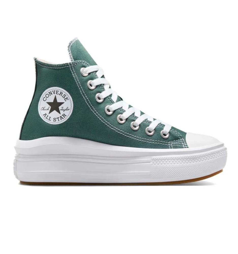 Converse Scarpe Chuck Taylor All Star Move Platform High Verde Blu A10664C