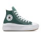 Converse Scarpe Chuck Taylor All Star Move Platform High Verde Blu A10664C
