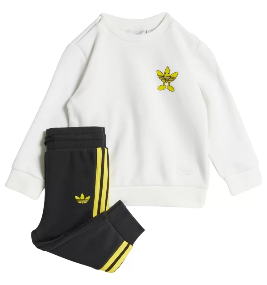 Adidas Tuta Originals x Smiley World Bianco E Nero JD0475