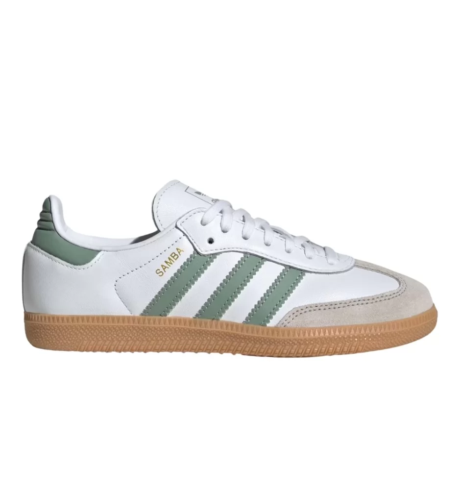 Adidas Scarpe Samba Og J Bianco E Verde JP5479
