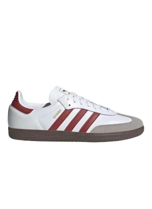Adidas Scarpe Samba Og Bianco E Rosso JH8798