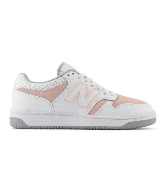 New Balance Scarpe 480 Jr Bianco Rosa Pesca E Grigio GSB480VP