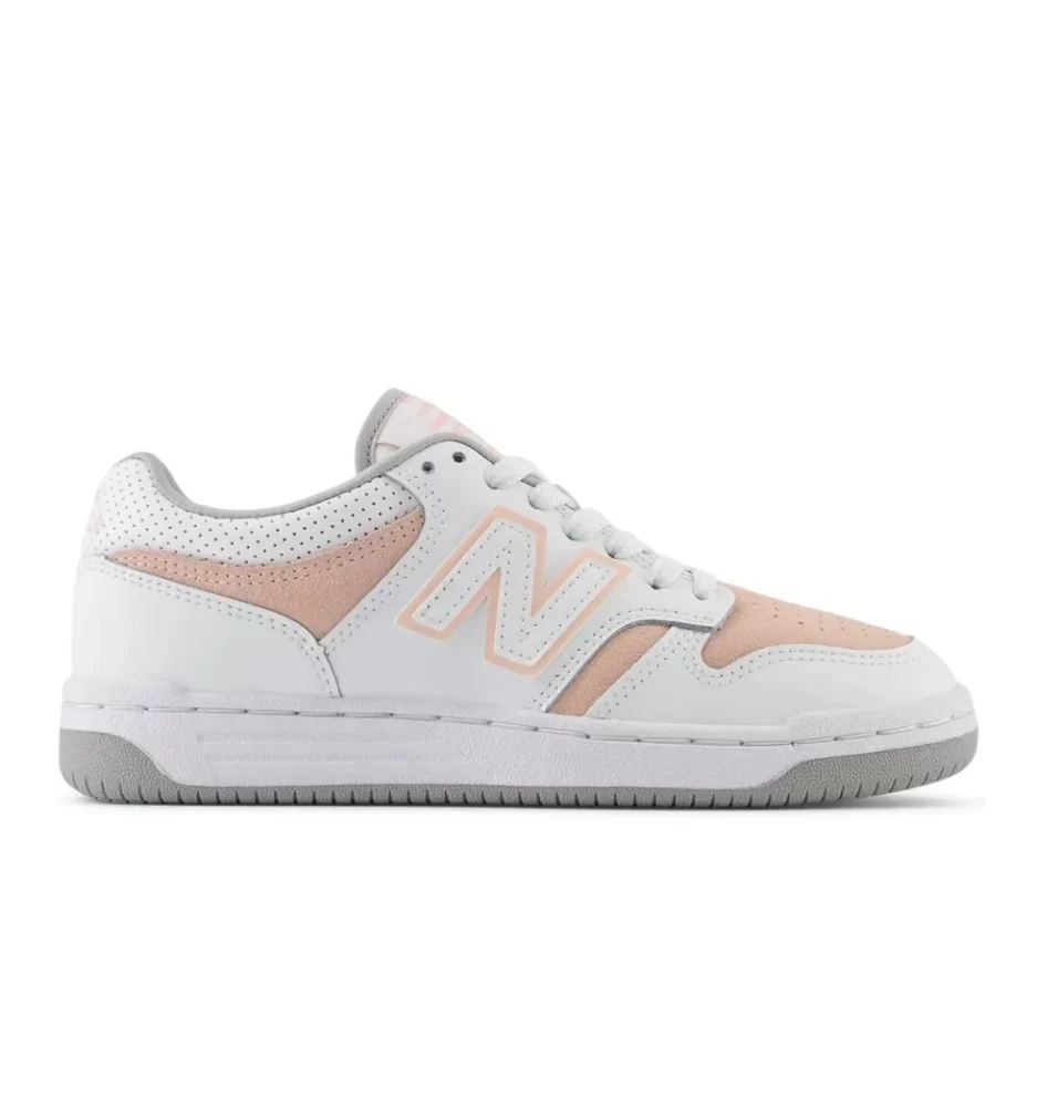 New Balance Scarpe 480 Jr Bianco Rosa Pesca E Grigio GSB480VP