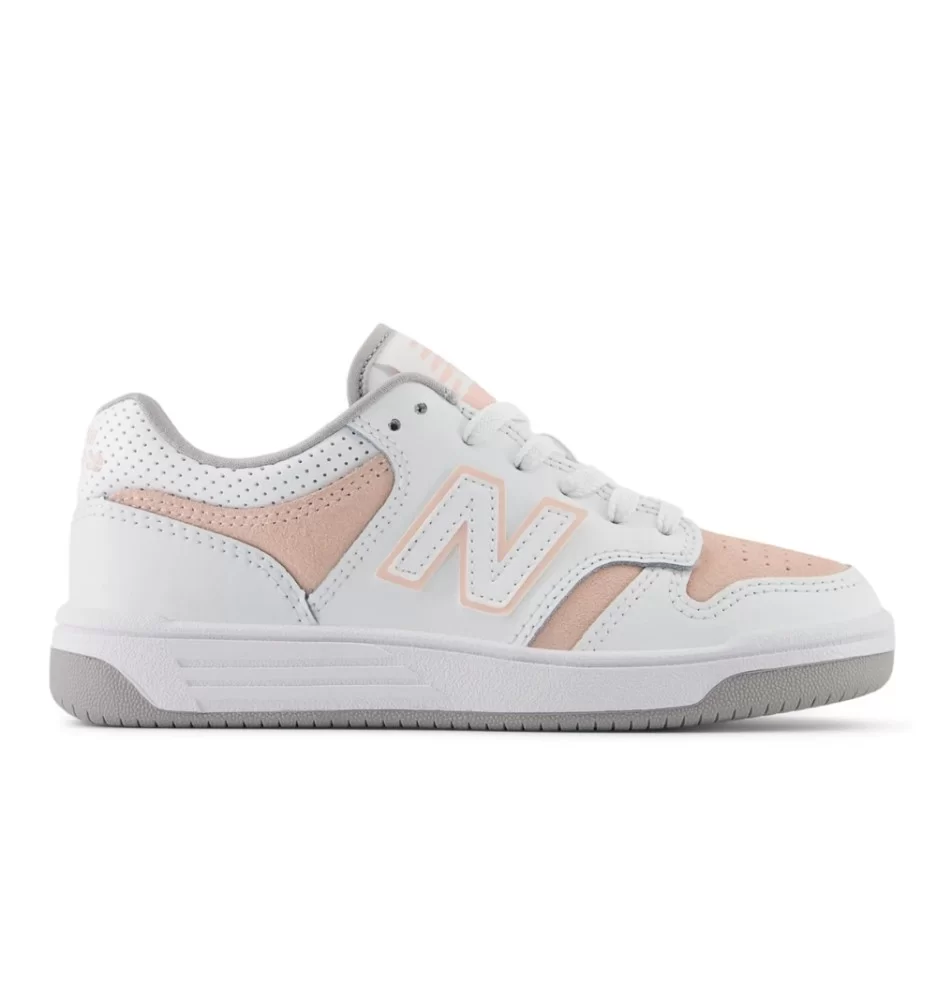 New Balance Scarpe 480 Kids Bianco Rosa Pesca E Grigio PSB480VP