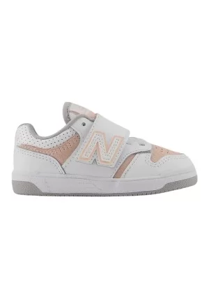 New Balance Scarpe 480 Inf Bianco Rosa Pesca E Grigio NWB480VP