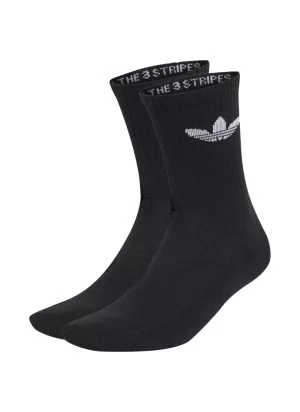 Adidas Calzini Trefoil Cushion Crew 3 Paia Nero IJ5613