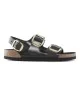 Birkenstock Sandalo Milano Big Buckle Nero 1024211