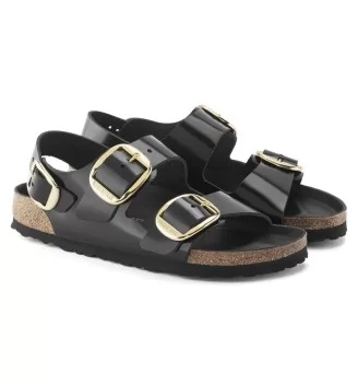 Birkenstock Sandalo Milano Big Buckle Nero | Birkenstock | 
