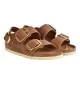 Birkenstock Sandalo Milano Big Buckle Cognac Marrone | Birkenstock | 
