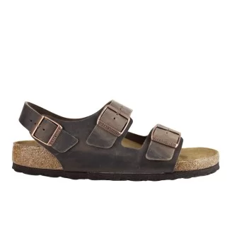 Birkenstock Sandalo Milano Habana Marrone Scuro 34873