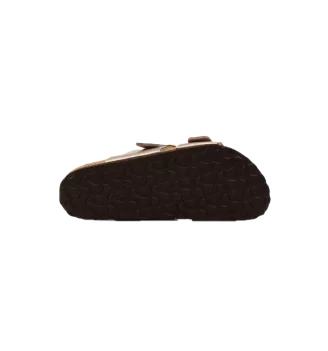 Birkenstock Ciabatta Sydney Birko Flor Graceful Taupe Grigio Caldo | Birkenstock | 