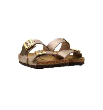 Birkenstock Ciabatta Sydney Birko Flor Graceful Taupe Grigio Caldo | Birkenstock | 