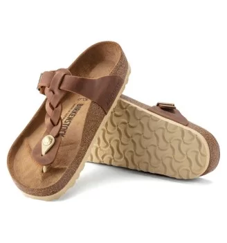 Birkenstock Infradito Gizeh Braided Cognac Marrone | Birkenstock | 