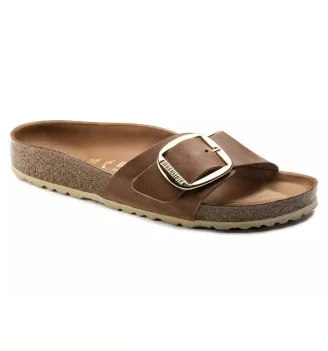 Birkenstock Ciabatta Madrid Big Buckle Cognac Marrone | Birkenstock | 