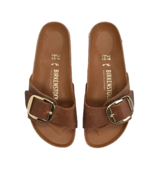 Birkenstock Ciabatta Madrid Big Buckle Cognac Marrone | Birkenstock | 