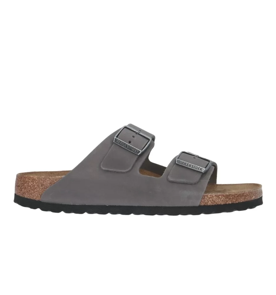 Birkenstock Ciabatta Arizona Iron Ferro Grigio Antracite 1027026