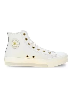 Converse Scarpe Chuck Taylor All Star Eva Ragazzi Bianco Ed Oro A14260C