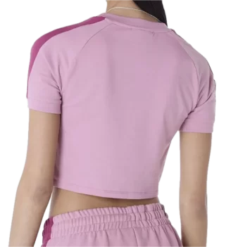 New Era T-Shirt Crop MLB Los Angeles Dodgers Floral Rosa | New Era | 
