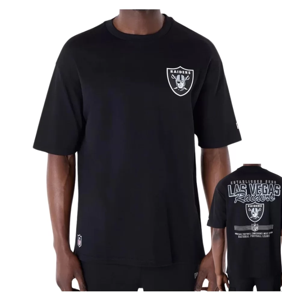 New Era T-Shirt NFL Las Vegas Raiders Graphic Nero 60596380