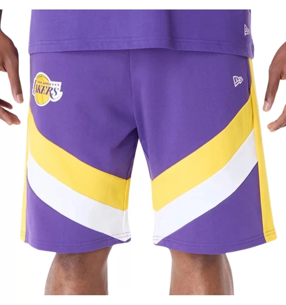New Era Pantaloncini NBA Panel Los Angeles Lakers Viola 60596244