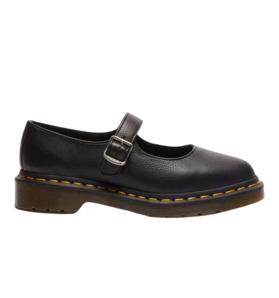 Scarpe Dr. Martens Elphie Mary Jane Black Virginia Nero 40685001