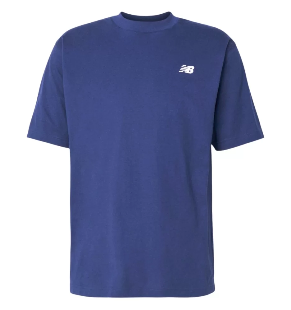 New Balance T-Shirt Small Logo Basic Blu Navy MT41509NNY