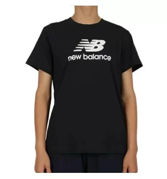 New Balance T-Shirt Stacked Logo Nero WT41502BK
