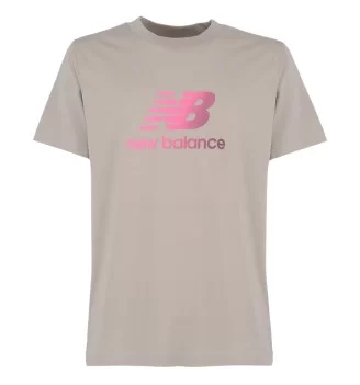 New Balance T-Shirt Sport Essentials Gradient Logo Arid Stone Sabbia MT51503ADS