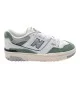 New Balance Scarpe 550 Ragazzi Bianco E Verde GSB550BY
