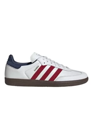 Adidas Scarpe Samba OG Bianco Rosso E Blu Navy IH4881