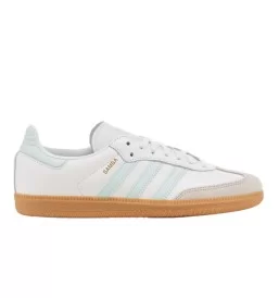 Adidas Scarpe Samba OG J Bianco E Celeste Chiaro JP5481