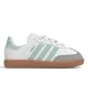 Adidas Scarpe Samba OG EL i Kids Bianco E Celeste Chiaro JP5489