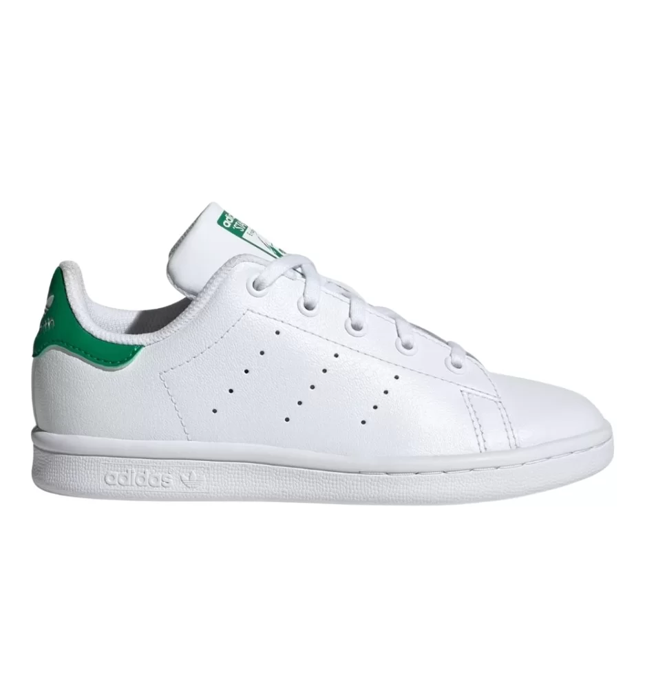 Adidas Scarpe Stan Smith C Kids Bianco E Verde JP9720