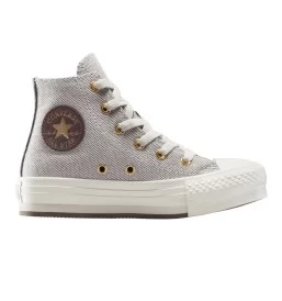 Converse Scarpe Chuck Taylor All Star Eva Lift Platform Gold Luxe Trail Mixed Grigio A12616C