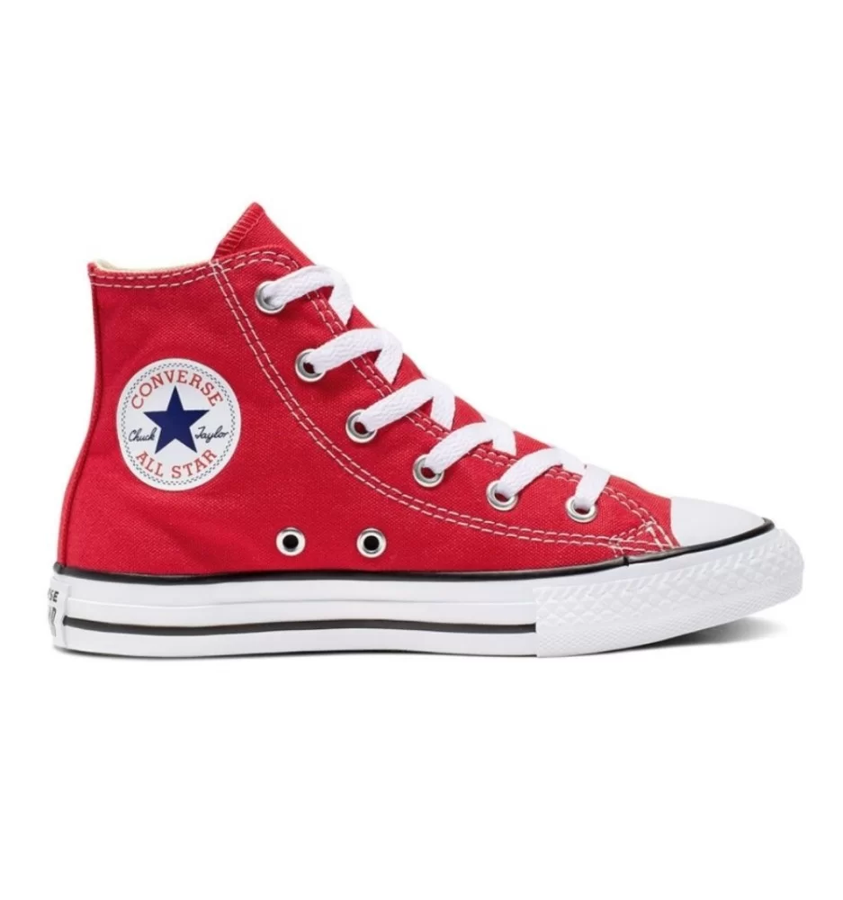 Converse Scarpe Chuck Taylor All Star High Kids Rosso 3J232C