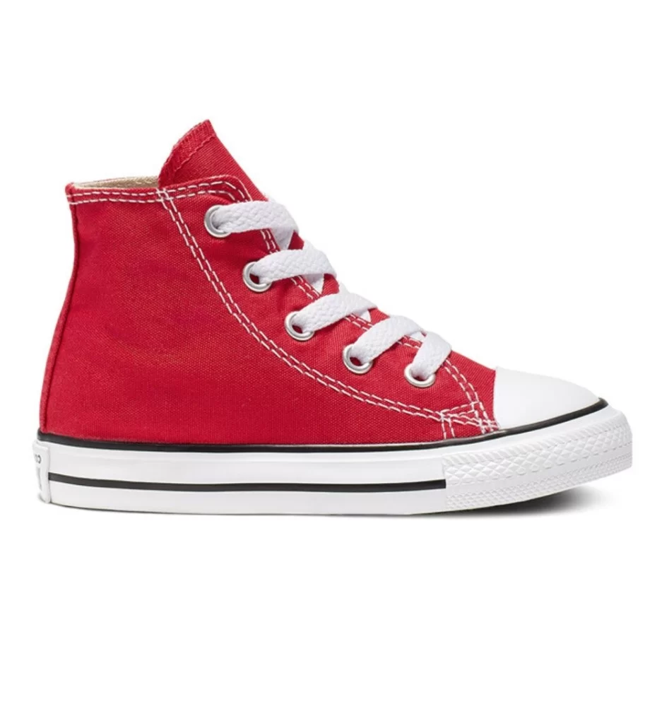 Converse Scarpe Chuck Taylor All Star High Kids I Rosso 7J232C