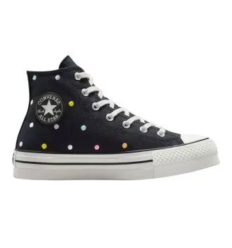 Converse Scarpe Chuck Taylor All Star Eva Lift Kids Vintage Nero Bianco A12609C