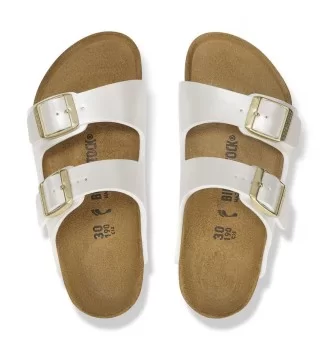 Birkenstock Ciabatte Arizona Ragazze Electric Metallic Pearl Bianco | Birkenstock | 